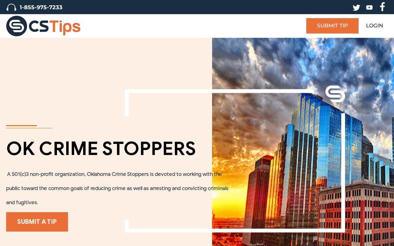 Oklahoma Crime Stoppers public tip program for Garvin County context
