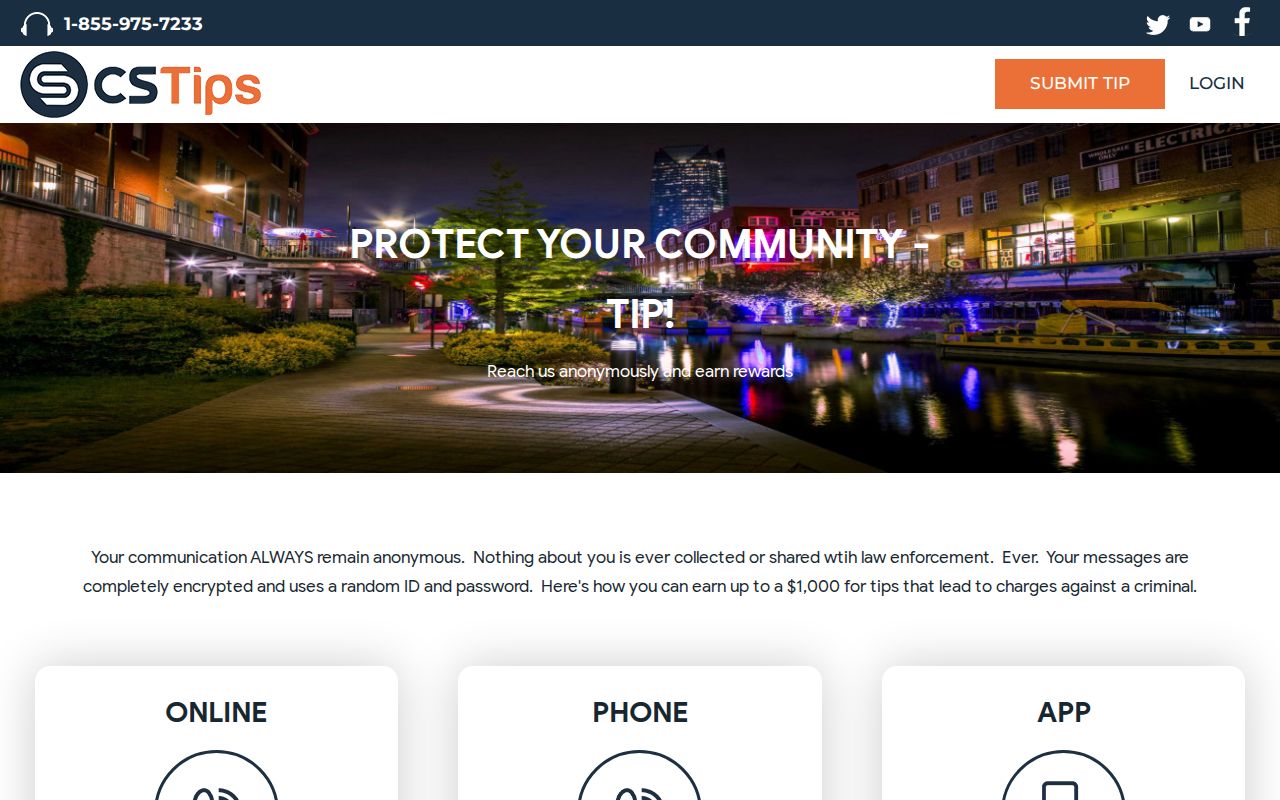 Garvin County Crime Stoppers online phone and app tip options